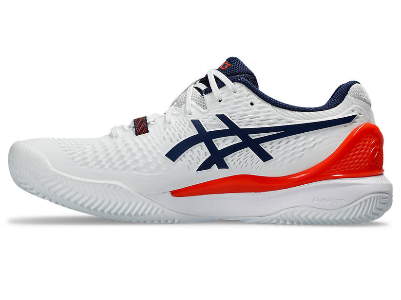 Asics Resolution 9 Clay Blanco/Rojo 2024