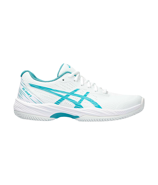 Asics Gel Game 9 Blanco/Azul Mujer 2023