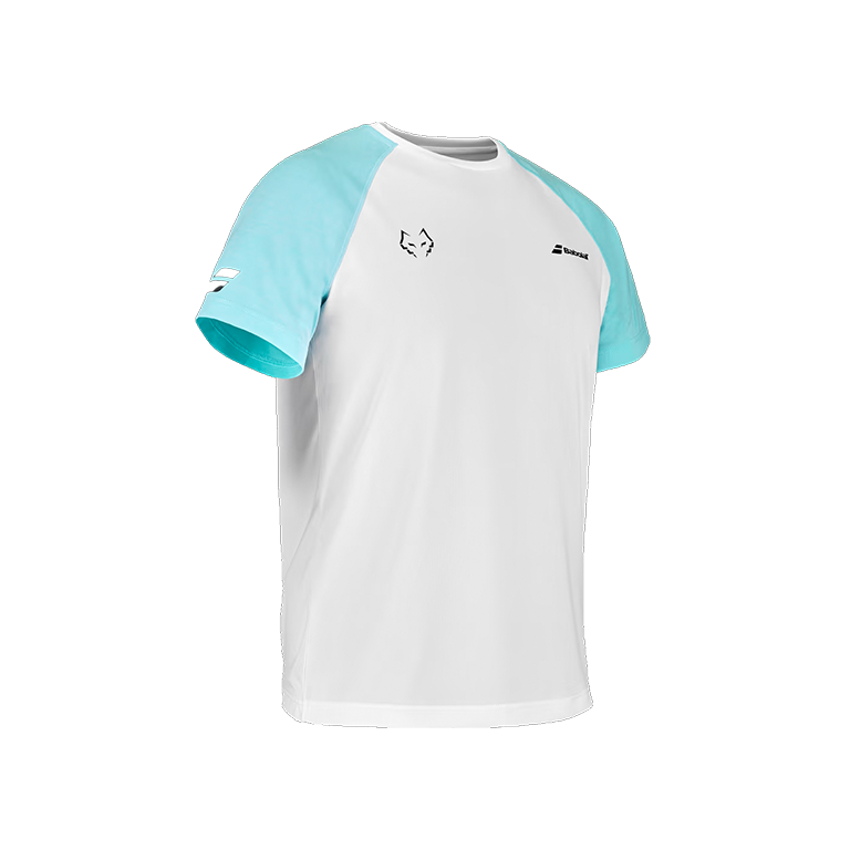 Camiseta Babolat Lebrón Blanca 2023