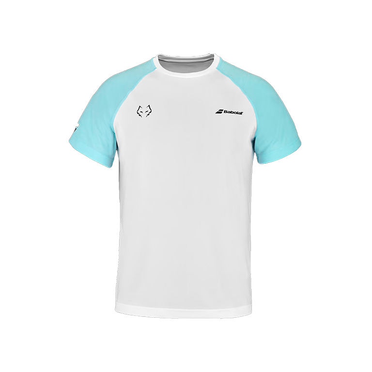 Camiseta Babolat Lebrón Blanca 2023