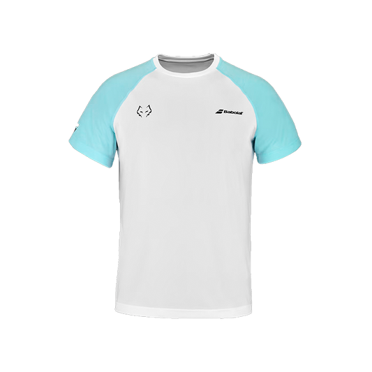 Camiseta Babolat Lebrón Blanca 2023